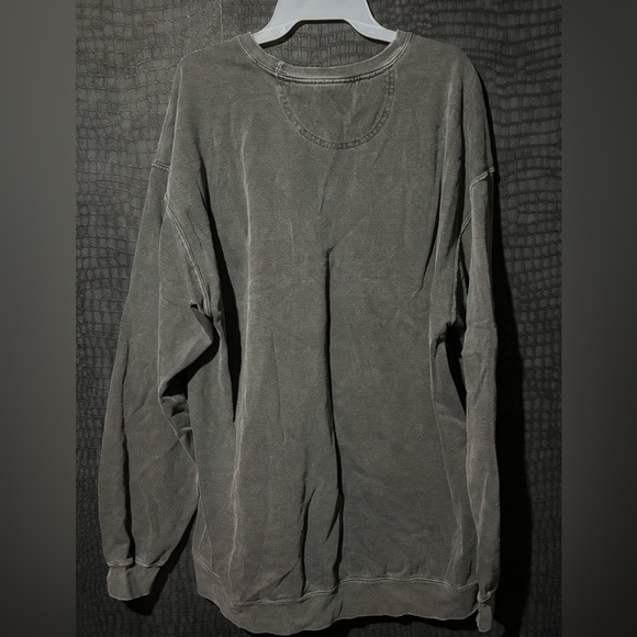 🍄sunflower & mushroom sweatshirt 🌻🩶 NWOT - Picture 3 of 4